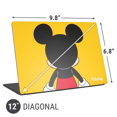Disney Mickey Mouse Backwards Universal Laptop 12in (9.8 x 6.8in) Skin